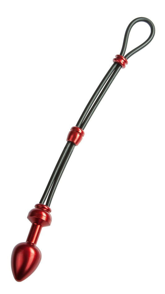 2-MALESATION Cock-Grip with Alu-Plug medium, red-2
