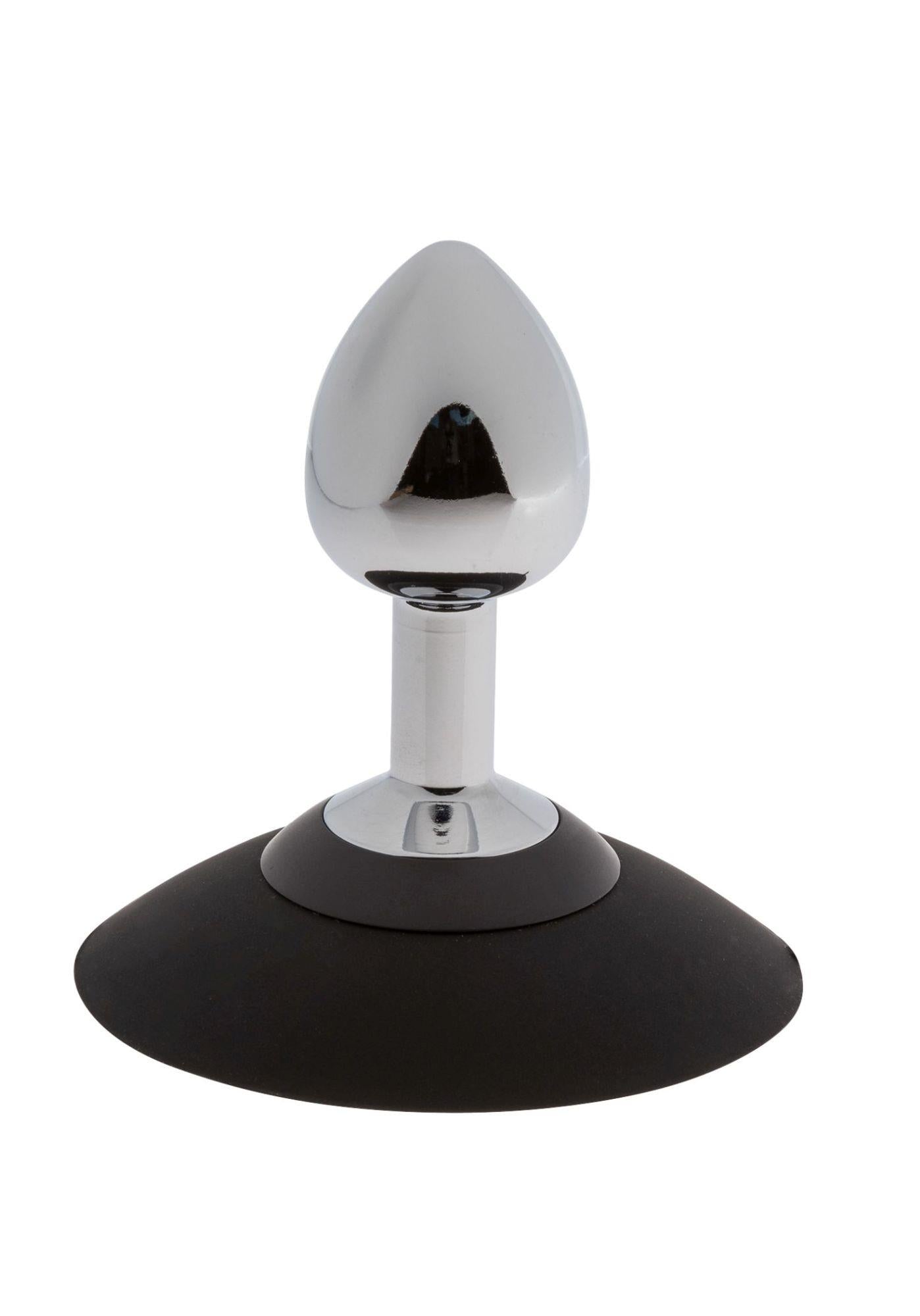 2-MALESATION Alu-Plug with suction cup small, chrome-2