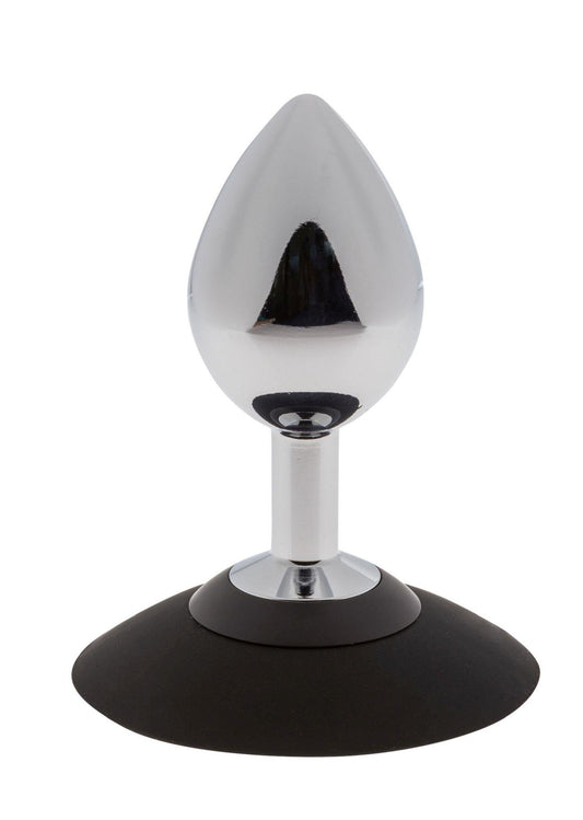 2-MALESATION Alu-Plug with suction cup medium, chrome-2