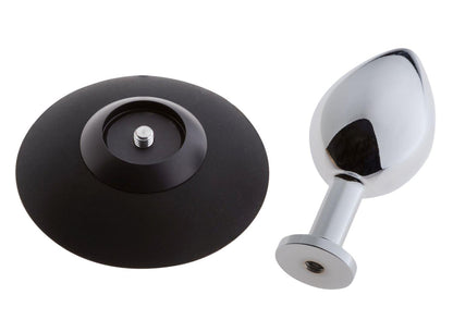 3-MALESATION Alu-Plug with suction cup medium, chrome-3