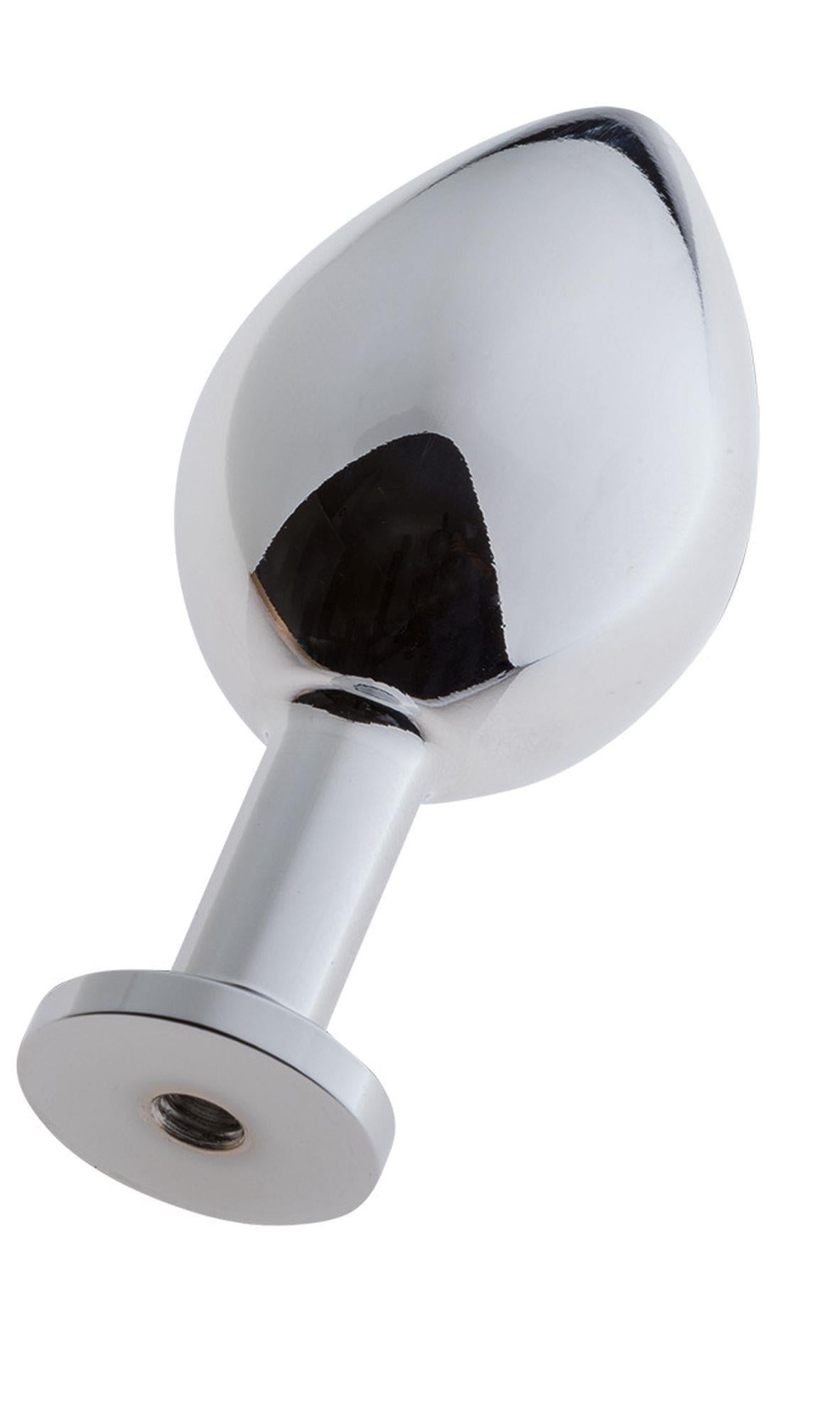 4-MALESATION Alu-Plug with suction cup medium, chrome-4
