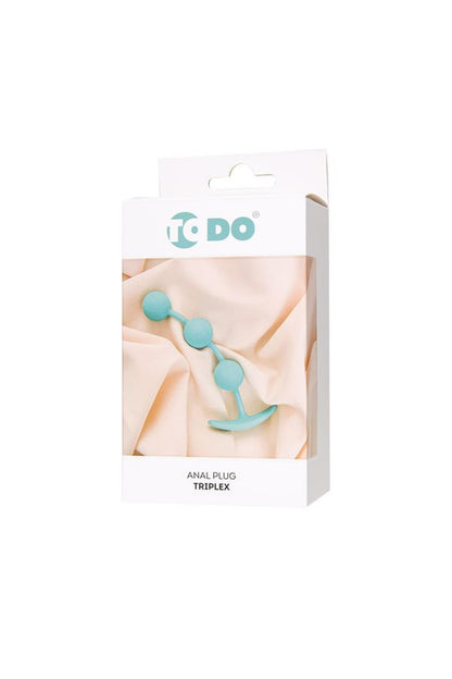 1-ToDo by Toyfa Anal plug Triplex, silicone, mint, 15 cm, O 2.5 cm-1