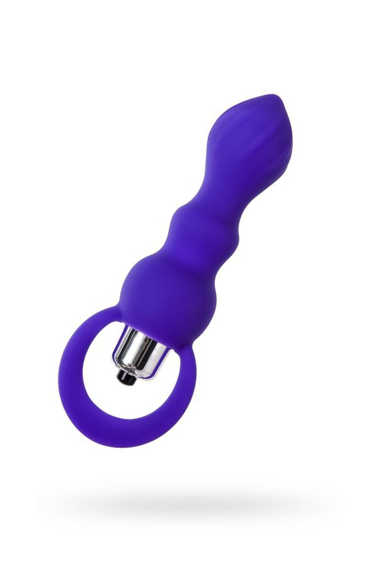 1-ToDo by Toyfa Anal plug Curvy, silicone, purple, 14 cm, O 3.2 cm-1