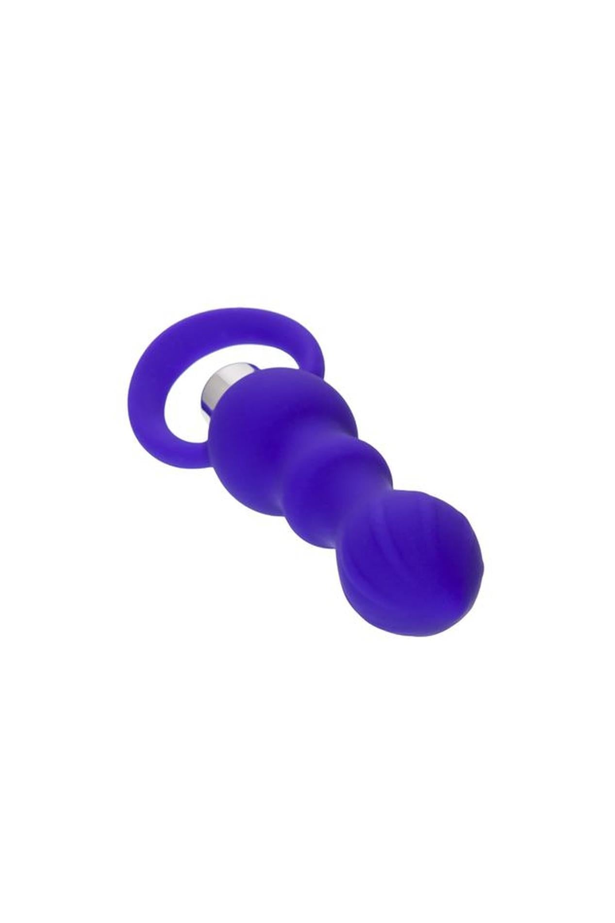 4-ToDo by Toyfa Anal plug Curvy, silicone, purple, 14 cm, O 3.2 cm-4