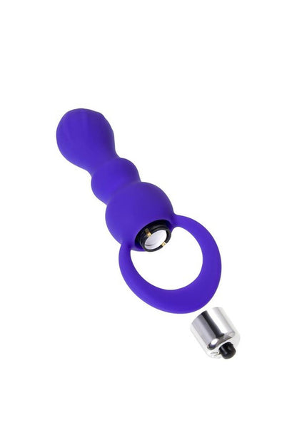 5-ToDo by Toyfa Anal plug Curvy, silicone, purple, 14 cm, O 3.2 cm-5