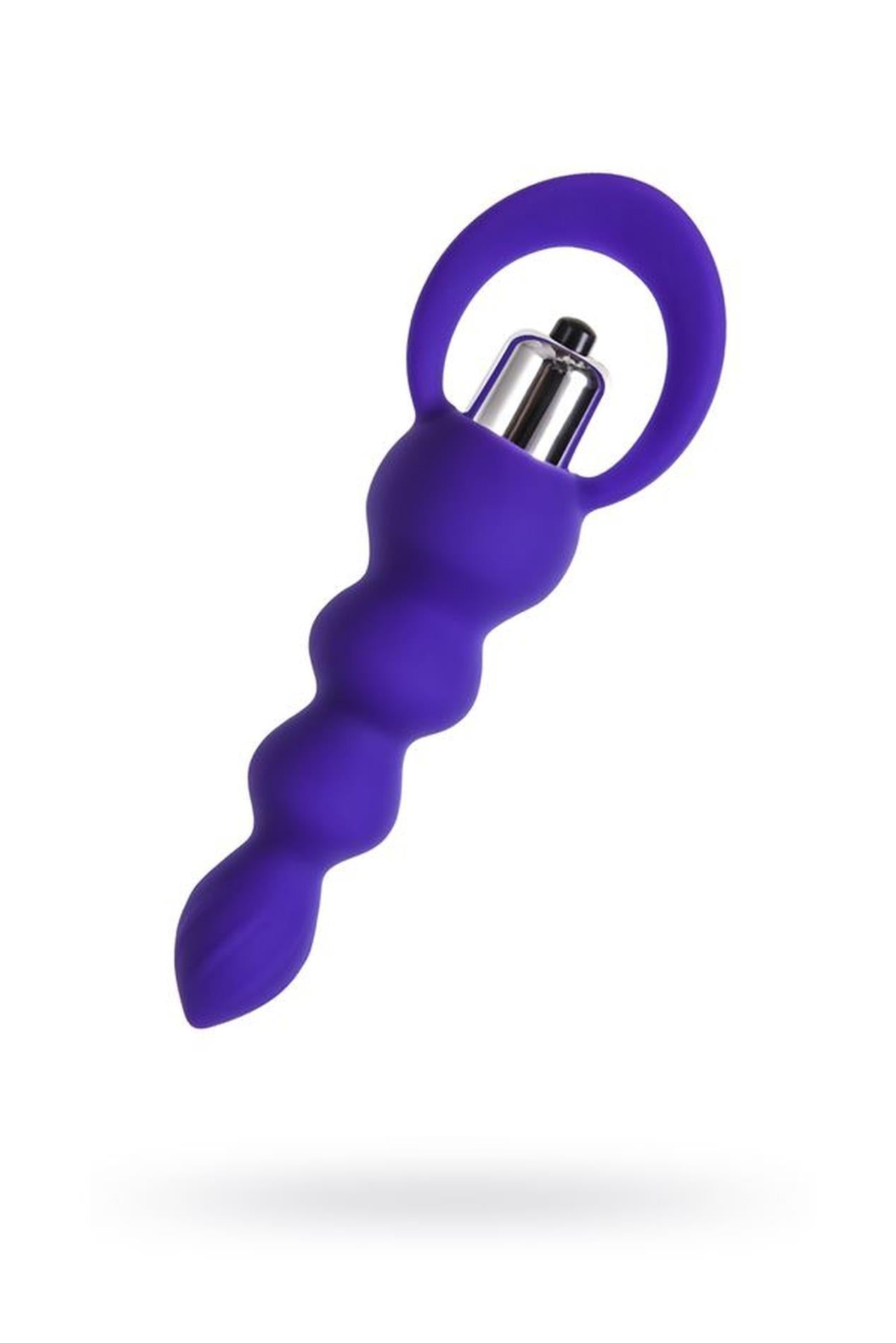 1-ToDo by Toyfa Anal plug Twisty, silicone, purple, 14 cm, O 3.2 cm-1