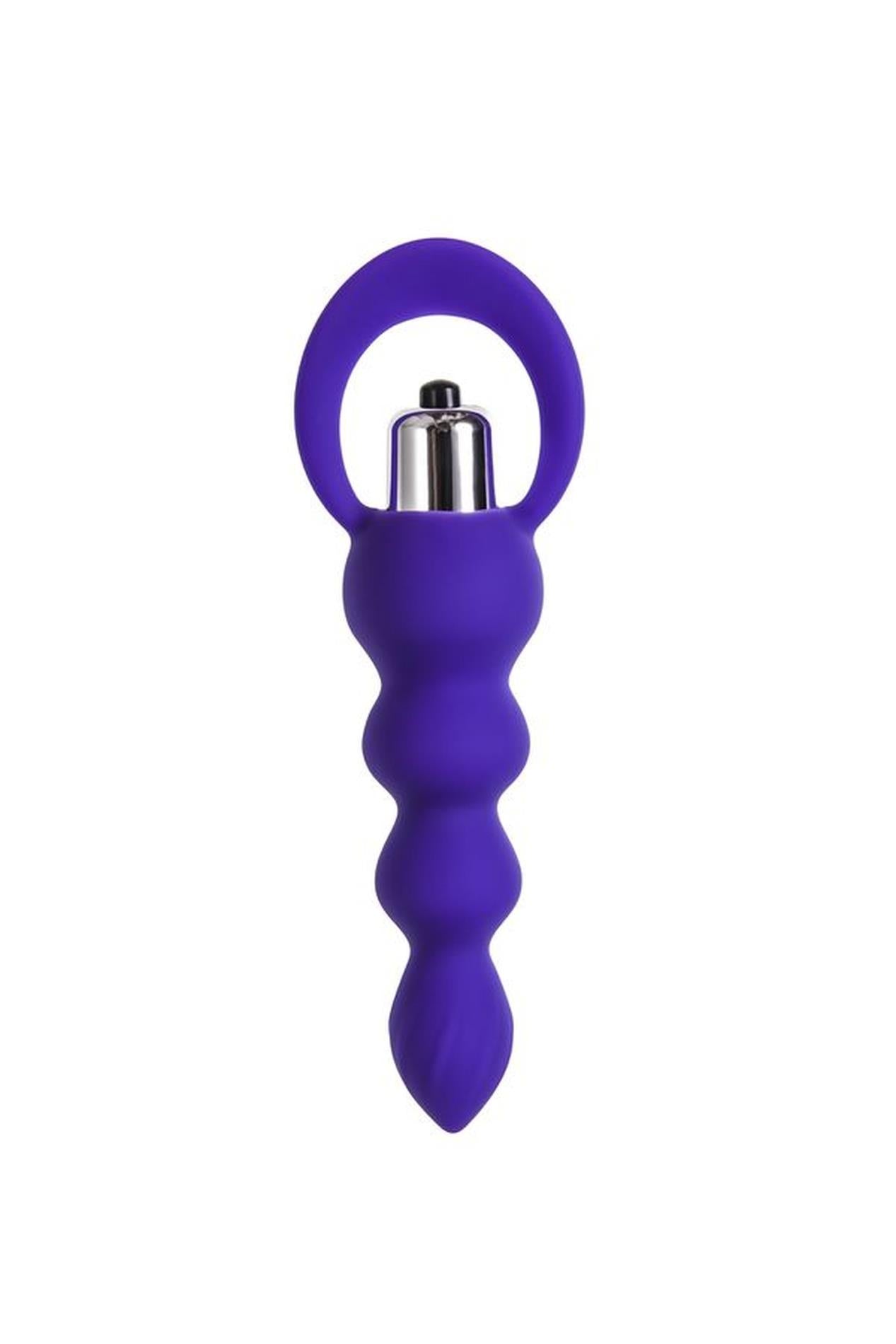 2-ToDo by Toyfa Anal plug Twisty, silicone, purple, 14 cm, O 3.2 cm-2