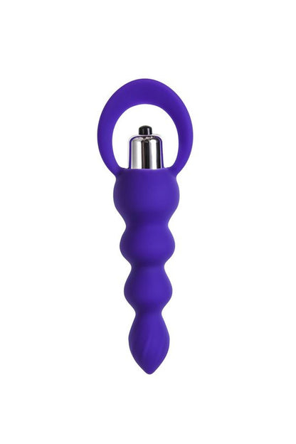 2-ToDo by Toyfa Anal plug Twisty, silicone, purple, 14 cm, O 3.2 cm-2