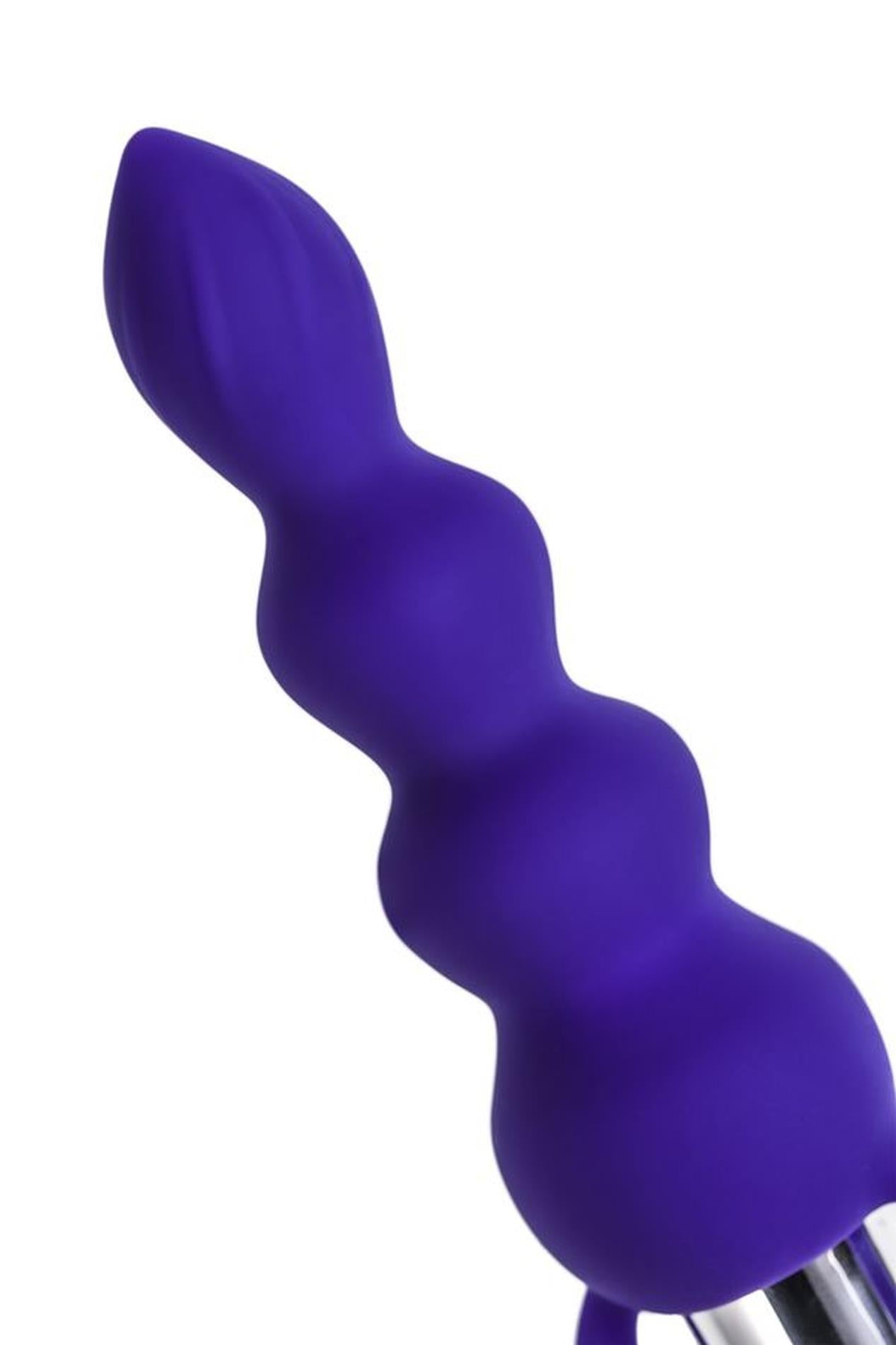 8-ToDo by Toyfa Anal plug Twisty, silicone, purple, 14 cm, O 3.2 cm-8