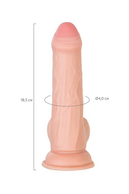 8-My Babe My Treasure Realistic Dildo, TPE, Nude, 18.5 cm-8
