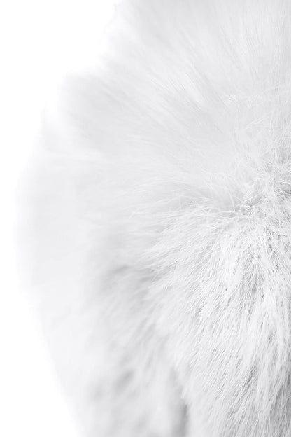 5-Silver anal plug TOYFA Metal with faux fur-5