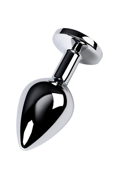 3-Silver anal plug with gem, turquoise-3