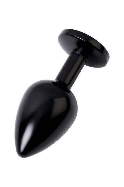 3-Black anal plug TOYFA Metal,with a ruby colored gem-3
