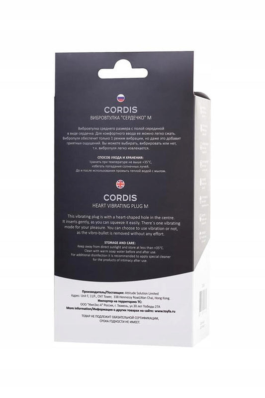 2-TOYFA POPO Pleasure Anal Plug Cordis M Vibro Black-2