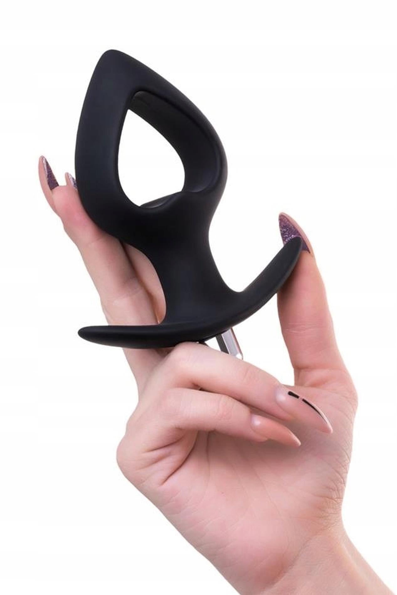 4-TOYFA POPO Pleasure Anal Plug Cordis M Vibro Black-4