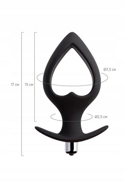 4-TOYFA POPO Pleasure Anal Plug Cordis L Vibro Black-4