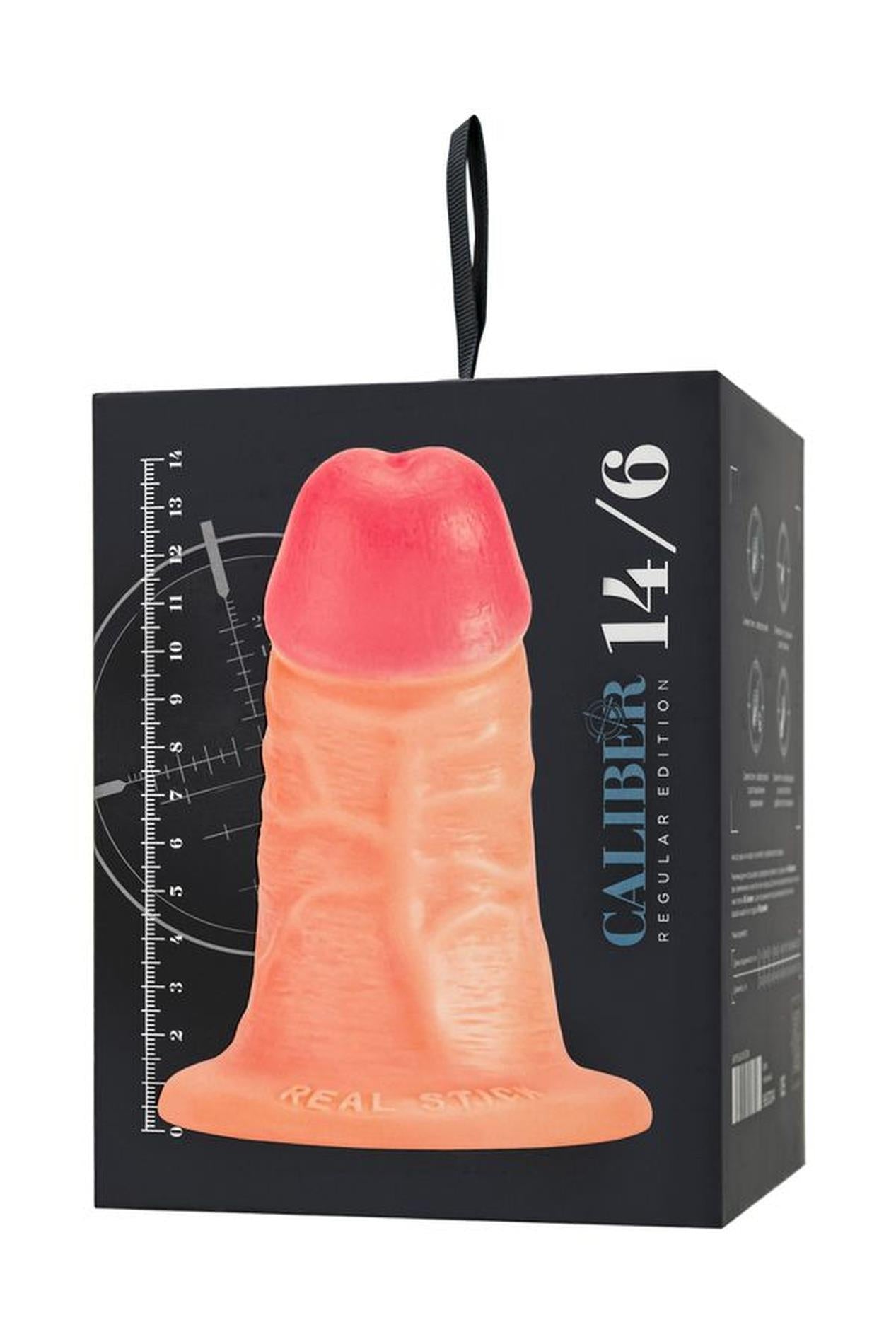 12-Realistic dildo Caliber 14/6 , PVC, flesh,  length 14cm, diameter 6cm-12