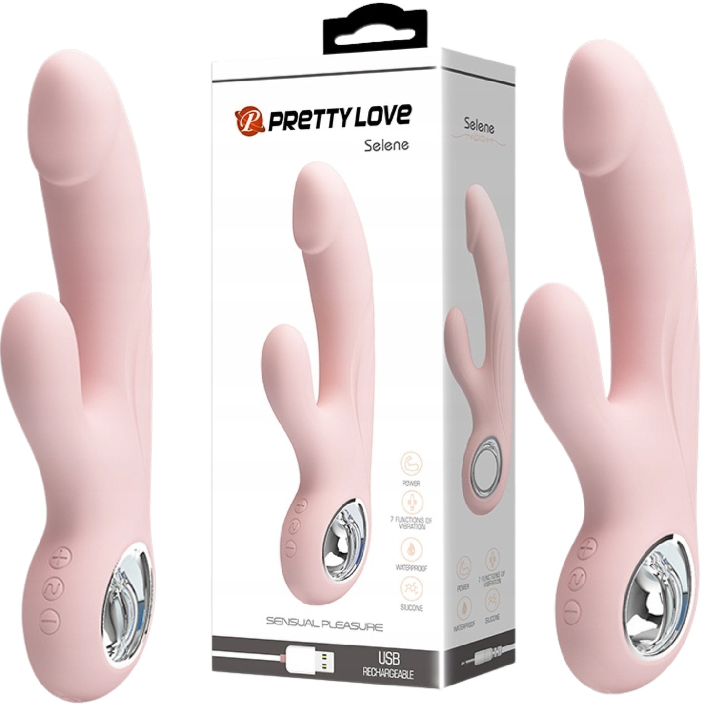 1-Wibrator łechtaczkowy królik punkt g 7trybów 19cm-1