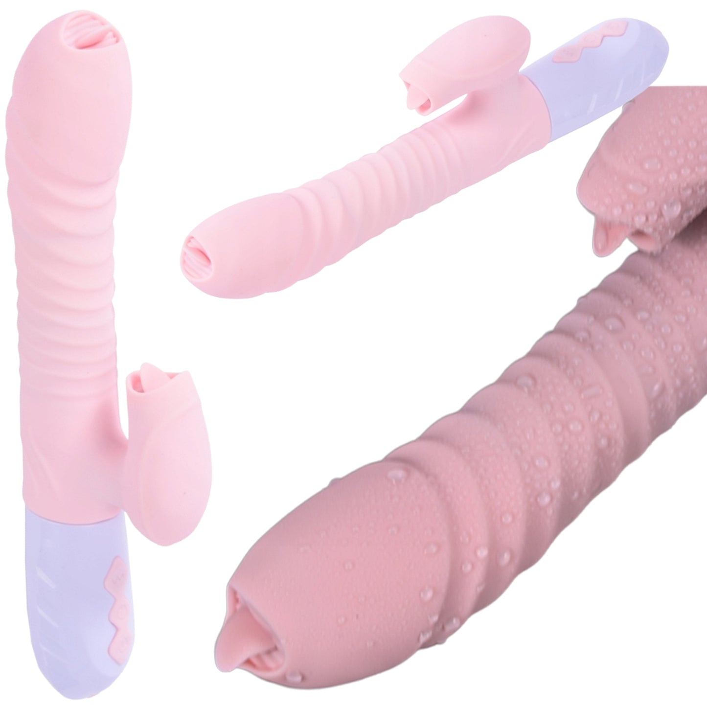 9-Wibrator króliczek masażer posuw podgrzewany 22cm-9