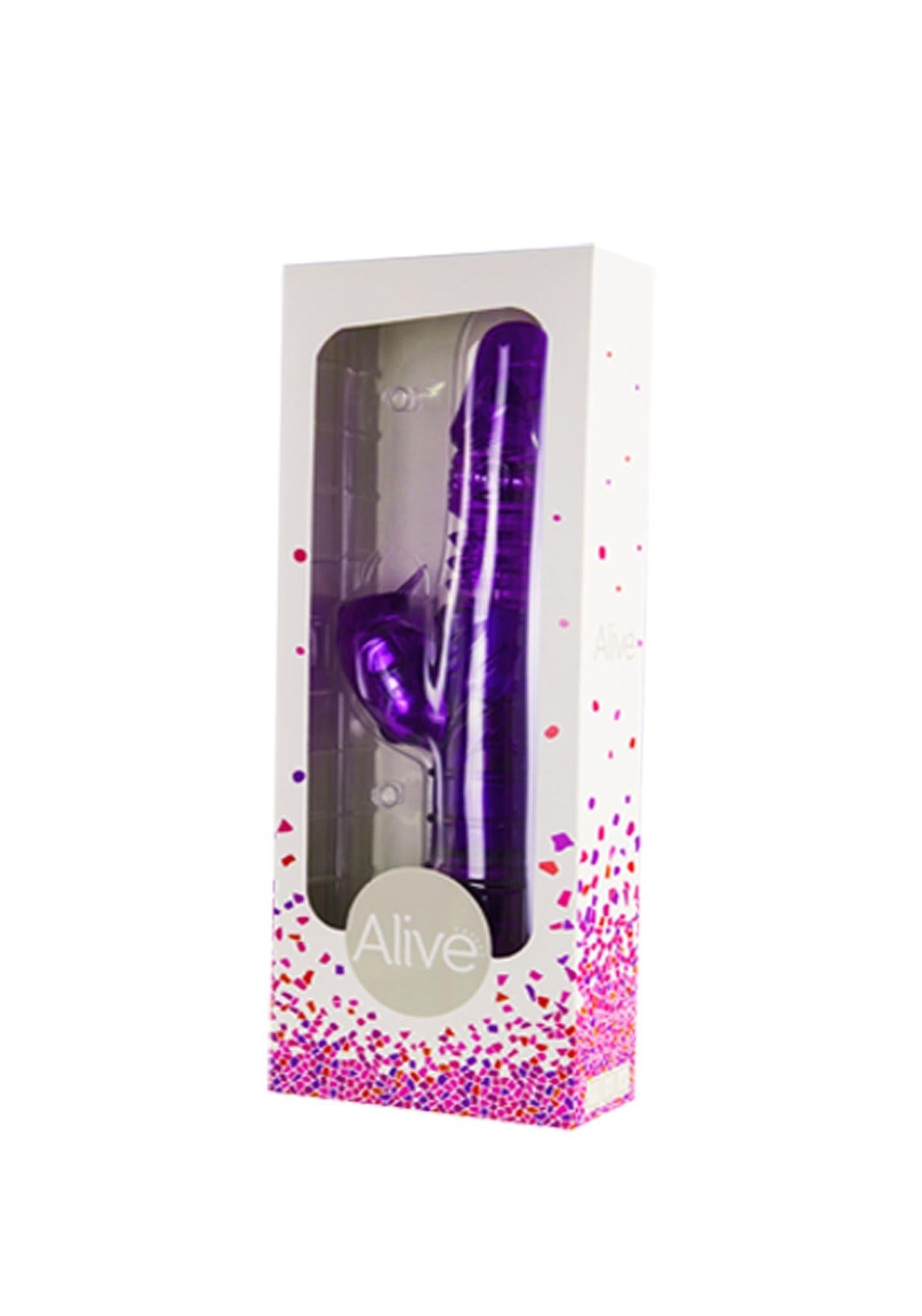 1-Rotacyjny wibrator królik z masażerem 28cm 7trybów-1