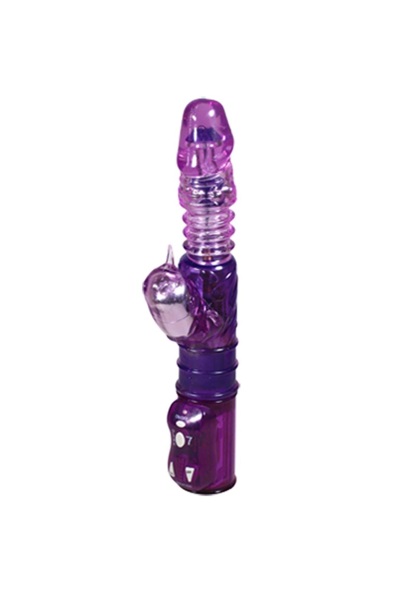 2-Rotacyjny wibrator królik z masażerem 28cm 7trybów-2