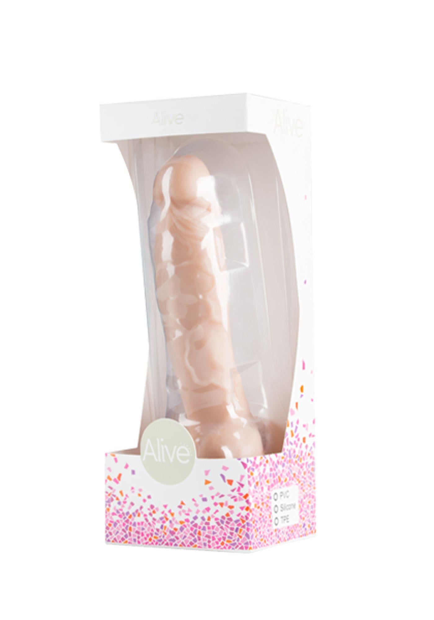 1-Członek penis dildo żyły jądra przyssawka sex 18cm-1