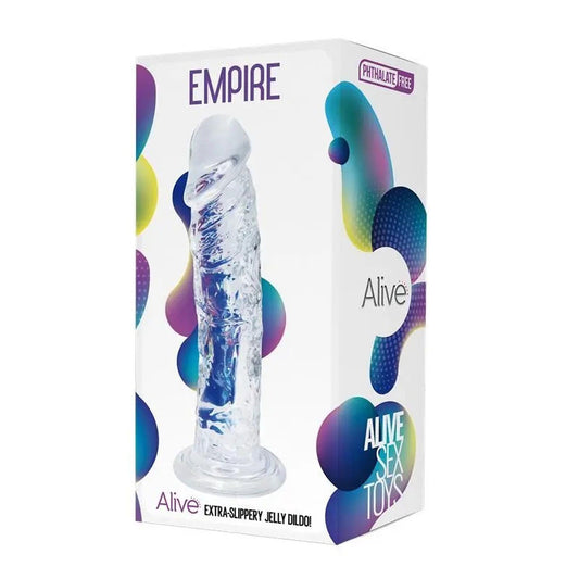 2-Przezroczyste dildo silikonowe z przyssawką 19,3cm-2