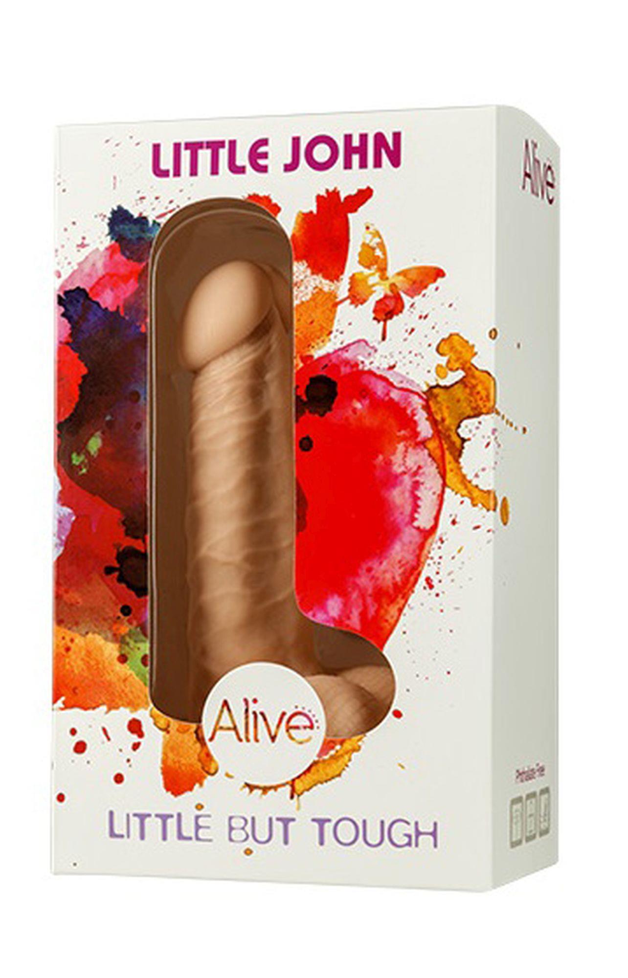 1-Penis z jądrami żyłami realistyczny dildo sex 17cm-1