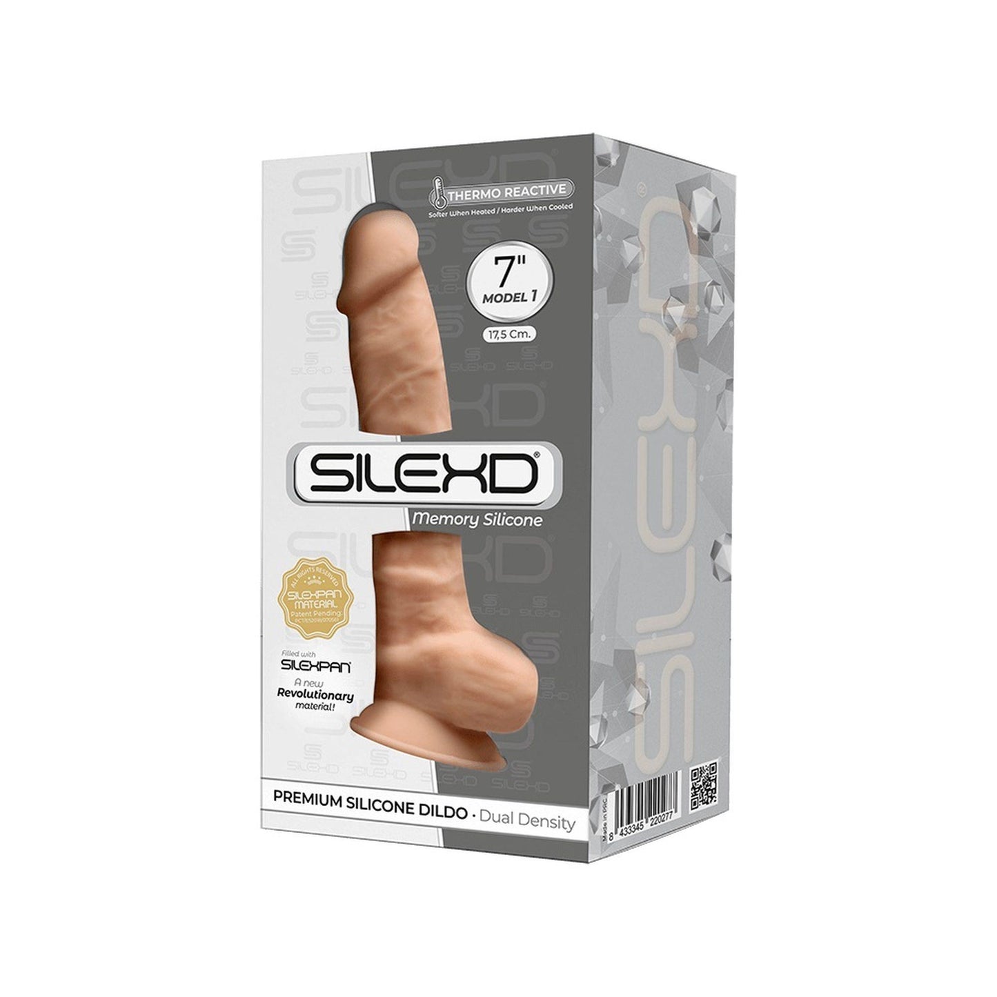 1-Dildo z żyłami jądrami prawdziwy penis sex 17cm-1