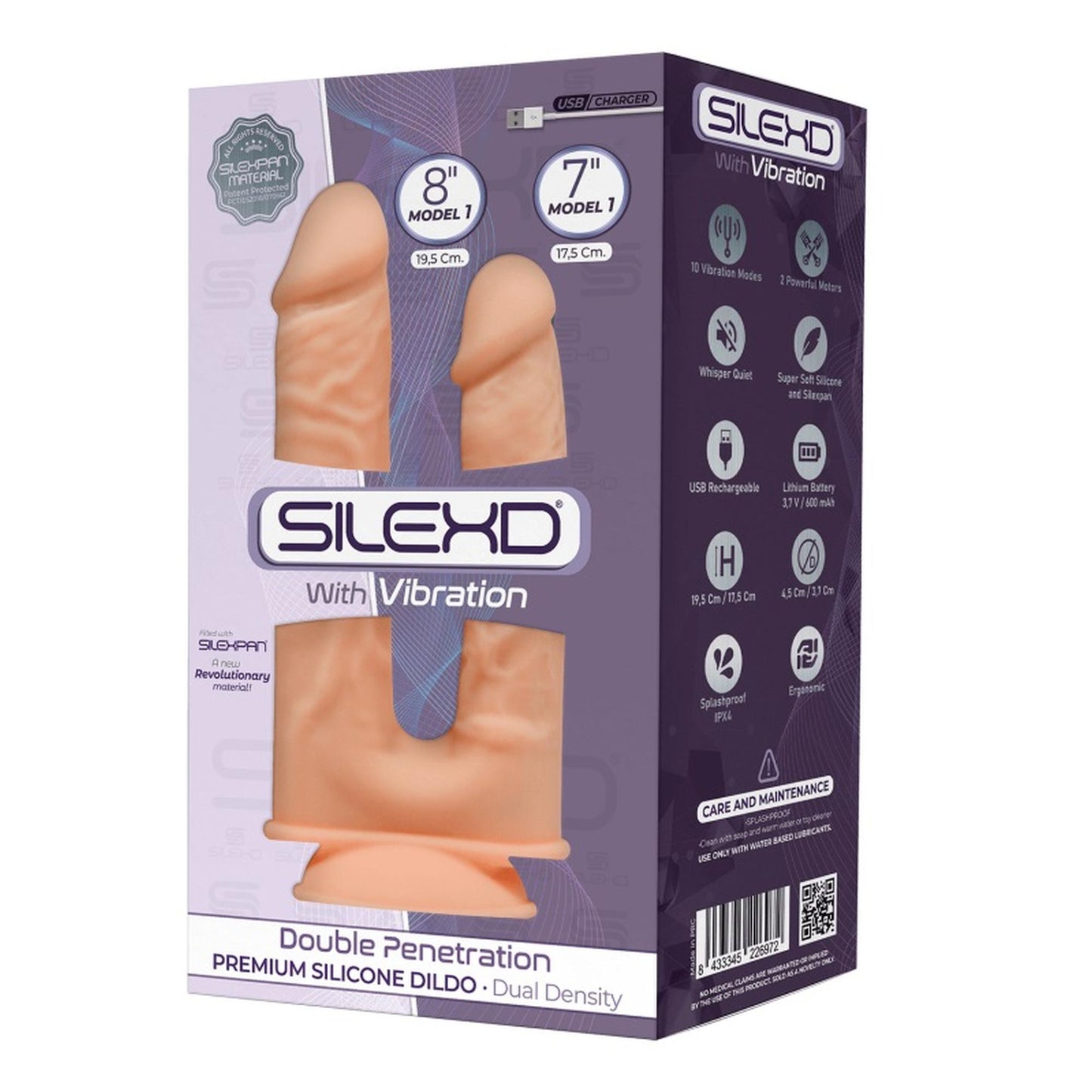 1-Dildo podwójna penetracja mocne wibracje dla par-1
