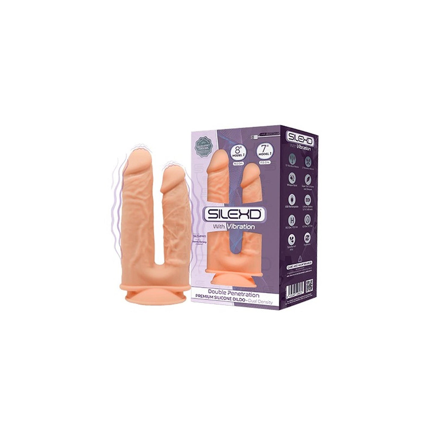 3-Dildo podwójna penetracja mocne wibracje dla par-3