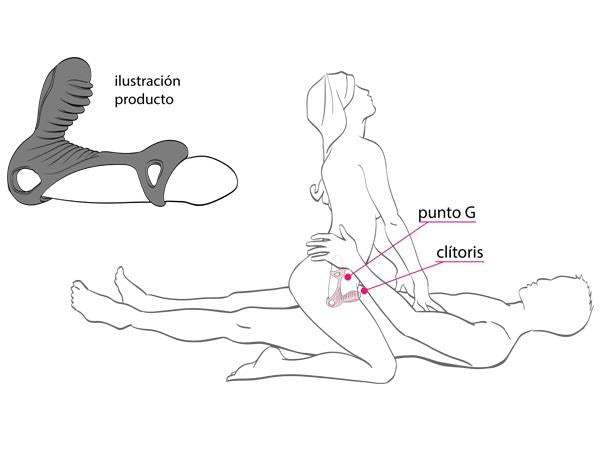 2-Pierścień uciskowy na penisa 2 silniki sex masażer-2