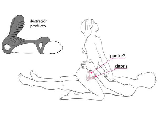 2-Pierścień uciskowy na penisa 2 silniki sex masażer-2
