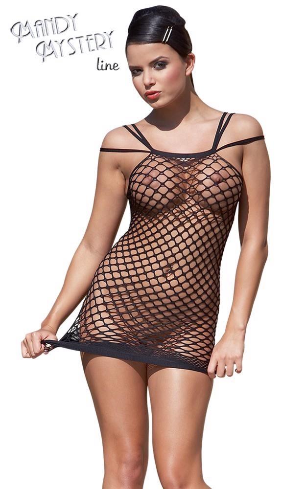 15-2014800000 Netzkleid Träger S-L-Sukienka z siateczki-15