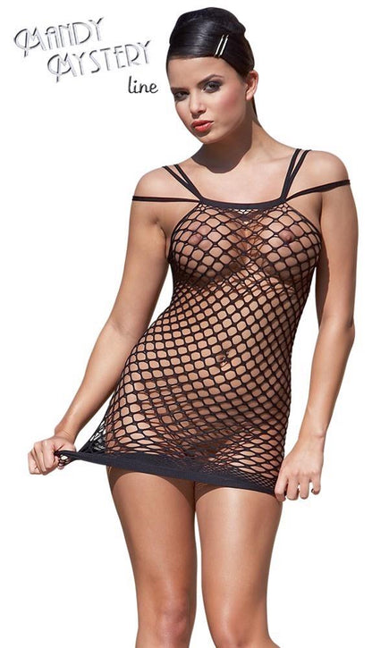 15-2014800000 Netzkleid Träger S-L-Sukienka z siateczki-15