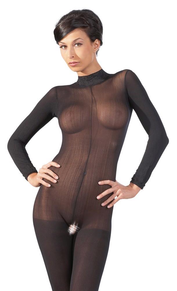 3-Catsuit bodystocking siateczka otwarty krok m/l-3