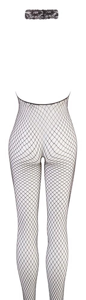 12-Podniecający bodystocking siatka rozcięty krok S/M-12