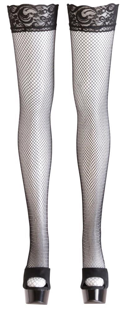 6-Net Hold-up Stockings black S-6