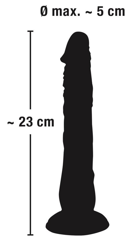 12-Dildo na przyssawce naturalny rozmiar wąskie 18cm-12