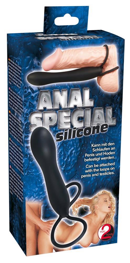 2-Dildo z pętlami na penisa jądra drugi członek 15cm-2