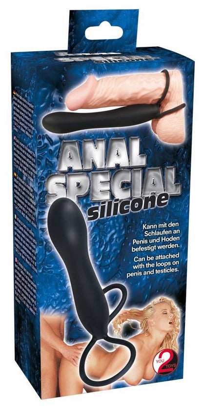 2-Dildo z pętlami na penisa jądra drugi członek 15cm-2