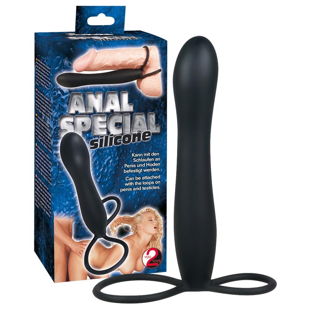 10-Dildo z pętlami na penisa jądra drugi członek 15cm-10