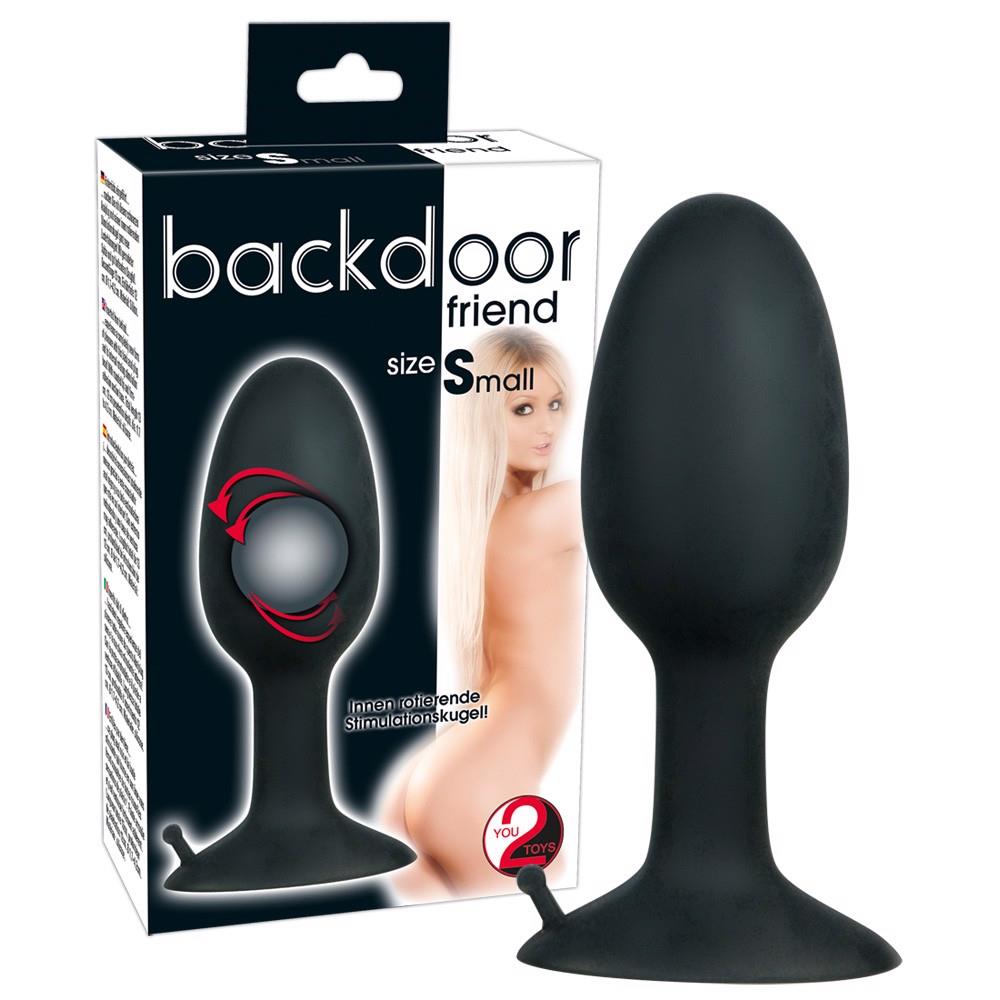 7-Wydrążony korek plug analny obciążony sex s 8cm-7