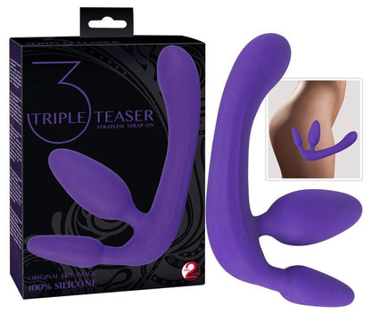 13-Potrójne dildo strap-on penetracja każdej dziurki-13