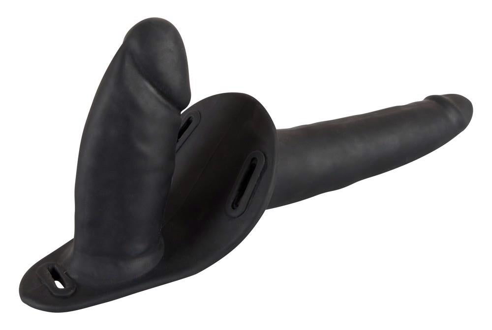 9-Podwójny penis dildo członek strap on uprząż sex-9