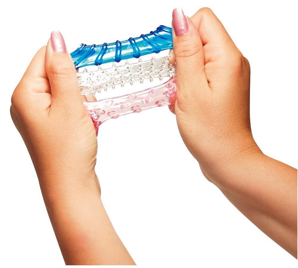 5-Komplet 3 sex nakładki na penisa palce stymulujące-5