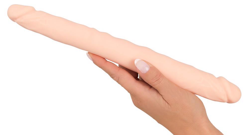 8-Dildo dwie końcówki realistyczne giętkie 30,5 cm-8