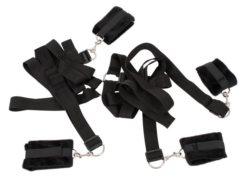 3-Zestaw bondage bdsm dominacja pasy 4 kajdanki sex-3