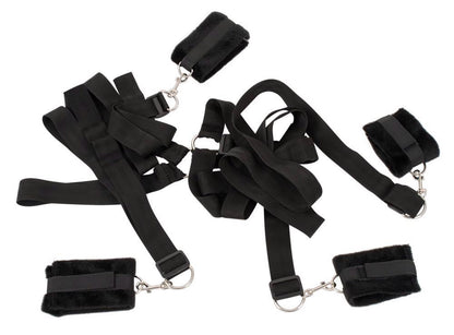 3-Zestaw bondage bdsm dominacja pasy 4 kajdanki sex-3