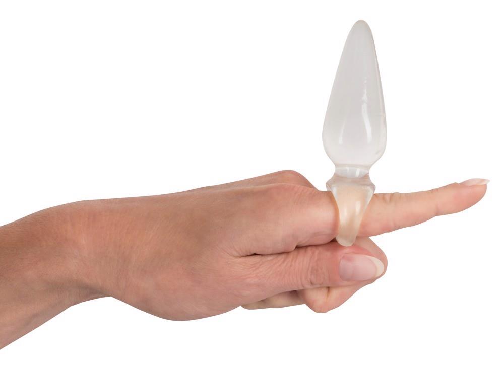 6-Mały plug analny na palec korek smukły erotyka 9cm-6
